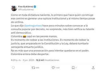 Federico Gutiérrez y su respuesta a Gustavo Petro