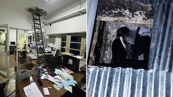 Intentaron un golpe boquetero en una distribuidora de La Plata y fueron descubiertos por la policía