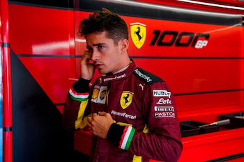 Charles Leclerc con el nuevo