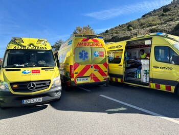 Tres ambulancias se han desplazado