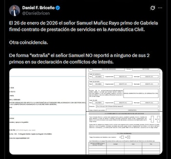 Daniel Briceño - crédito @Danielbricen/X