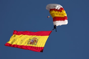 Desfile en el Día de la Hispanidad. (Eduardo Parra/Europa Press)