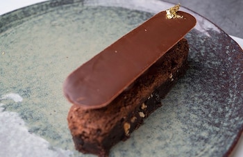 El brownie con ganache de