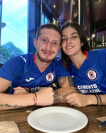 La pareja celebró la victoria