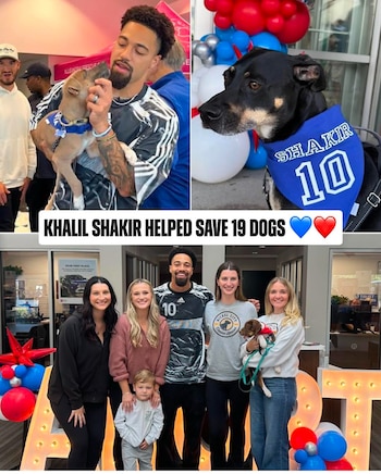 Khalil Shakir, receptor abierto de los Buffalo Bills, demostró su compromiso más allá del campo de juego al sumarse a Nickel City Canine Rescue, una organización local dedicada a salvar animales en condiciones críticas.