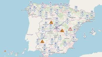Mapa de la DGT, en