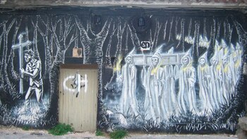 Una representación de la Santa