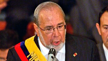 Gustavo Noboa, el presidente ecuatoriano
