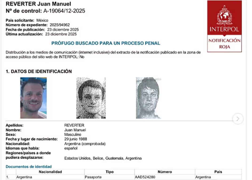 ICE indicó que Reverter ingresó a Estados Unidos en agosto de 2024 con una visa de visitante y permaneció en el país más allá del plazo autorizado.