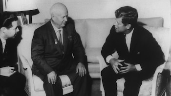 Kennedy y Kruschev en la