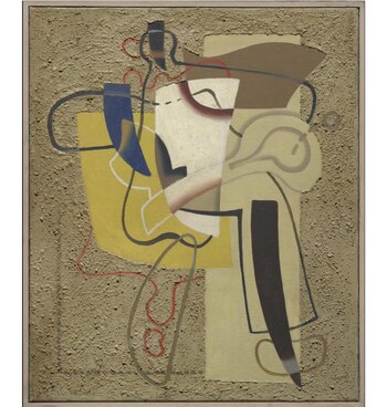 "Tennisspieler auf Gelb" ("Tenista sobre