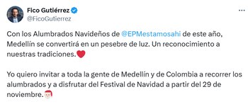 Federico Gutiérrez invitó a los