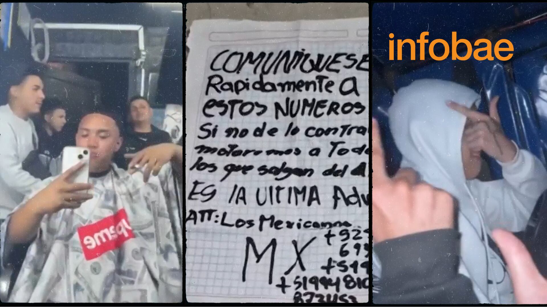 Una investigación de la Policía Nacional permitió capturar a dos integrantes de esta organización, quienes serían responsables de amenazas a emprendedores en el Centro de Lima. (Foto: Composición - Infobae/Renato Silva/Cuarto Poder)