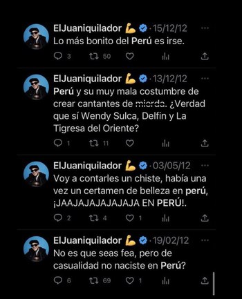 Tuits de Juan Guarnizo.