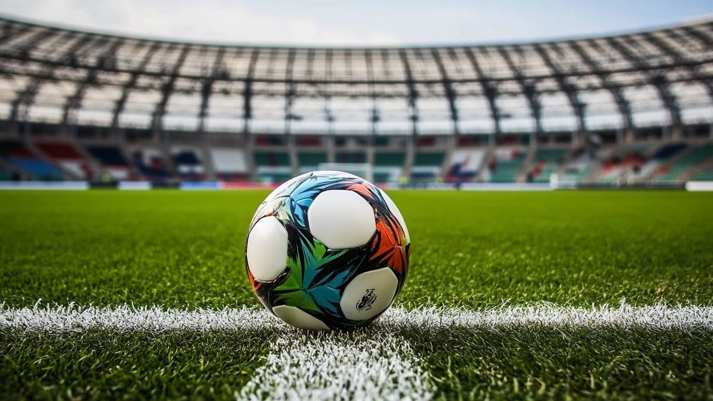 Un balón de fútbol sobre el césped de un estadio (Imagen Ilustrativa Infobae)