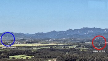 Las banderas de Corea del