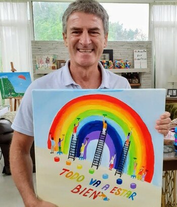 Wilo empezó a dibujar y