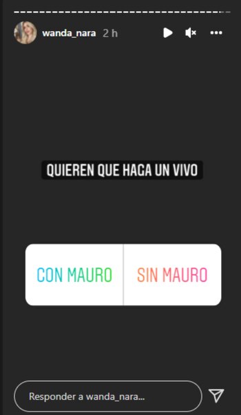 Wanda Nara prometió hacer un vivo de Instagram
