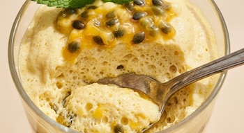 mousse de maracuya y queso crema -México- 18 abril