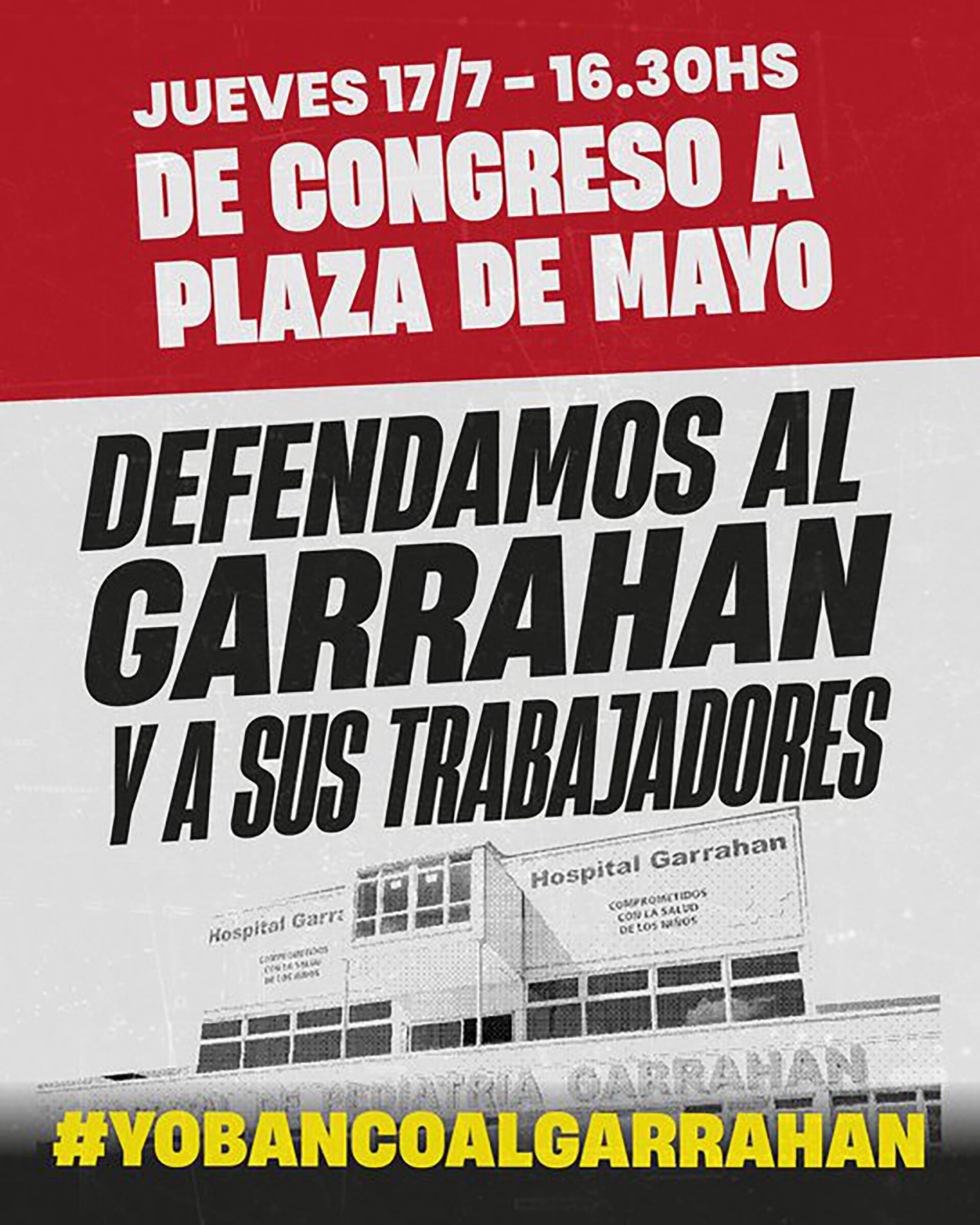 La convocatoria impulsada por ATE Garrahan