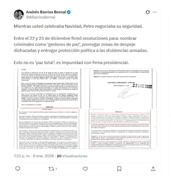 Con este mensaje en la