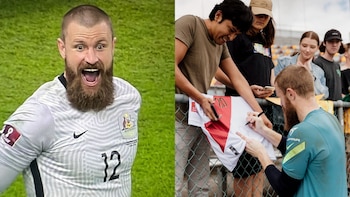 Andrew Redmayne firmó autógrafo con