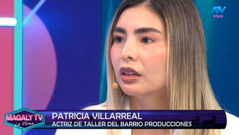 Patricia Villareal no se retracta y contradice versión de Eric García Vilca sobre supuesto casting: “Nunca me especificó nada”. Captura: Magaly Tv La Firme.