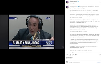 El mensaje de Baby Etchecopar al "Negro" Oro