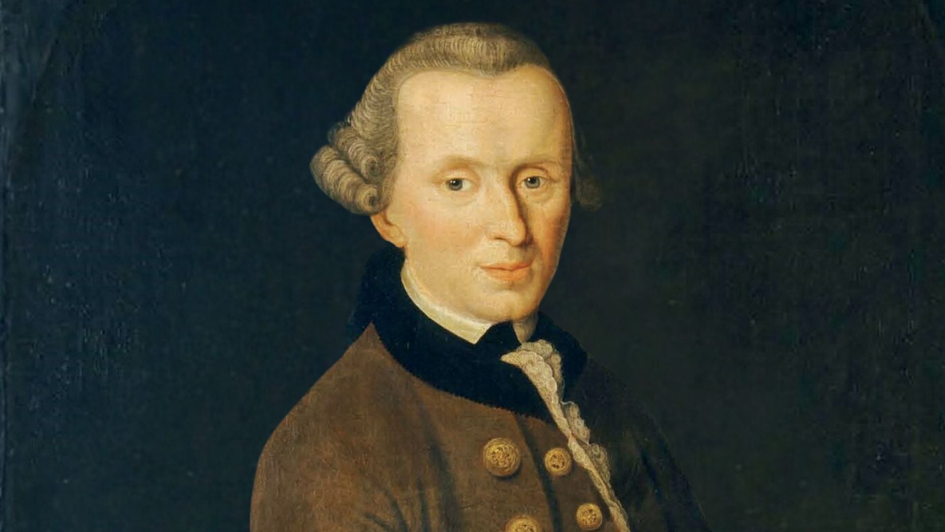Retrato del filósofo Immanuel Kant, pintado por Johann Gottlieb Becker.