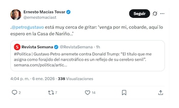 Con este mensaje en X,