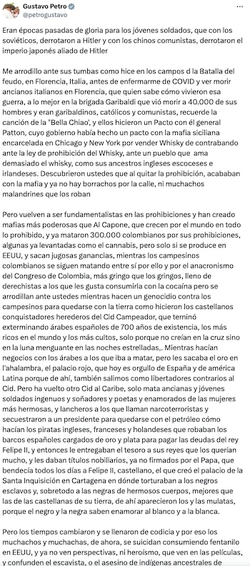 Petro habló de diferentes sucesos