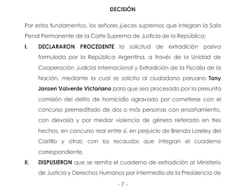 PJ aprobó extradición de Pequeño