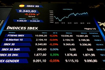 Imagen del Ibex-35 de este martes. (EFE/ Vega Alonso)