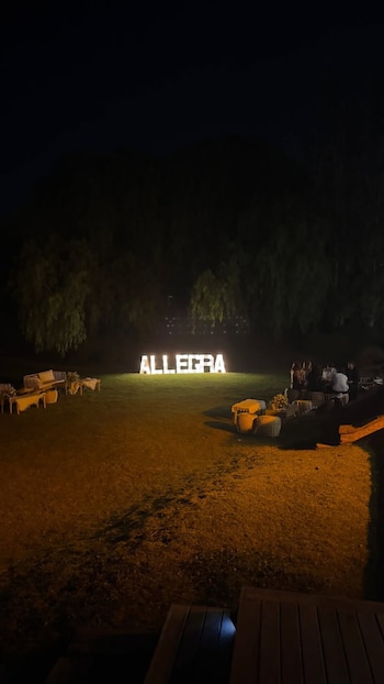 Un detalle del jardín, con