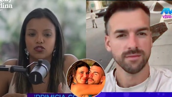 Macarena Vélez en medio del