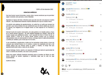 Despedida de Memo Ochoa al