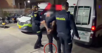 La condena que cumplía el sospechoso era de 9 años y 10 meses de prisión por hurto agravado y calificado y porte ilegal de armas de fuego - crédito Mebog