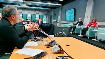Gerardo Martínez, durante su intervención