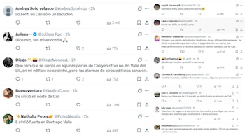 La entidad invitó a informar si se percibieron los movimientos registrados el 17 de septiembre de 2026, y en redes sociales varios usuarios señalaron que el evento de 4,6 se sintió en Cali y municipios del Valle - crédito SGC/X
