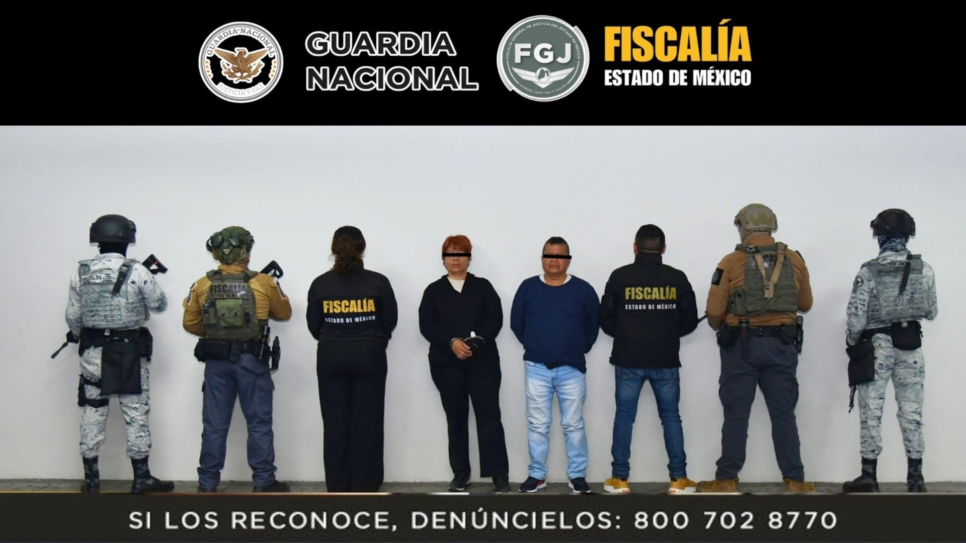 Ambos sujetos fueron capturados en la CDMX (FGJEM)