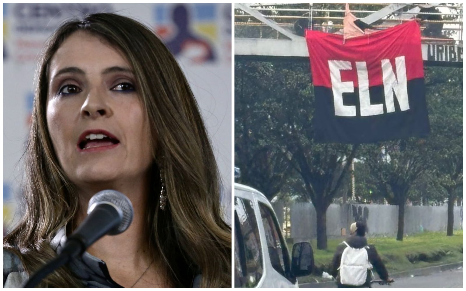 Paloma Valencia alertó sobre hallazgo de banderas del ELN en Bogotá: “Fue uno de los artífices de lo que llaman estallido social”