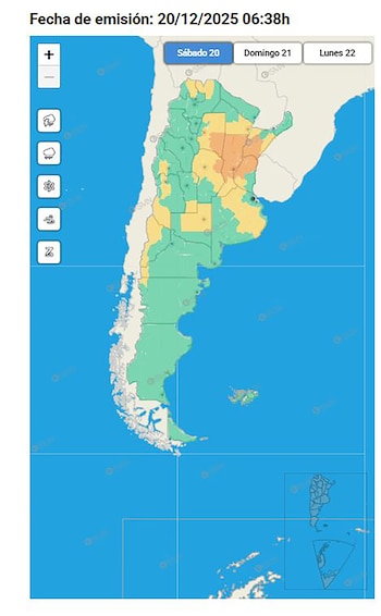 Las provincias que se verán