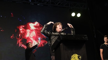 El diputado se presentó en