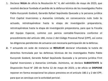 Restablecen acusación contra PPK