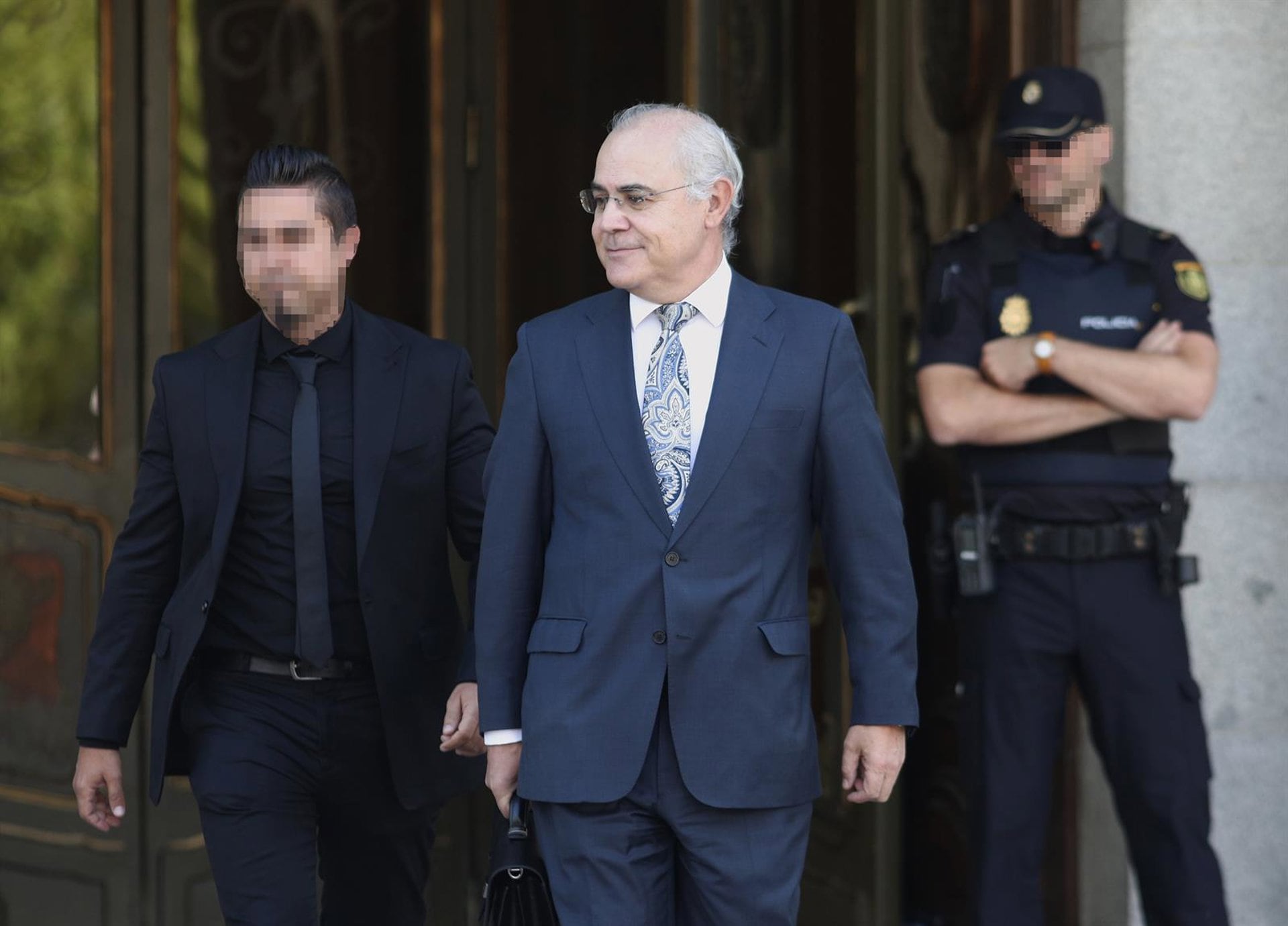 14/10/2019 El magistrado del TS Pablo Llarena sale del Tribunal Supremo tras haber acordado, al notificarse la sentencia del
