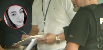 Funcionarios judiciales revisaron documentos durante el proceso por el femicidio de Tamara Centeno, en una audiencia clave en San Ramón (Foto cortesía Noticias grupo Repetrel).