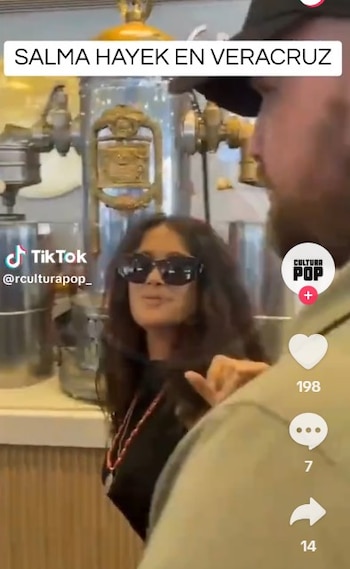 La visita de Salma Hayek