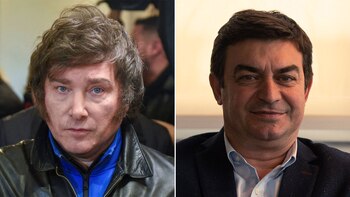 El candidato presidencial libertario, Javier