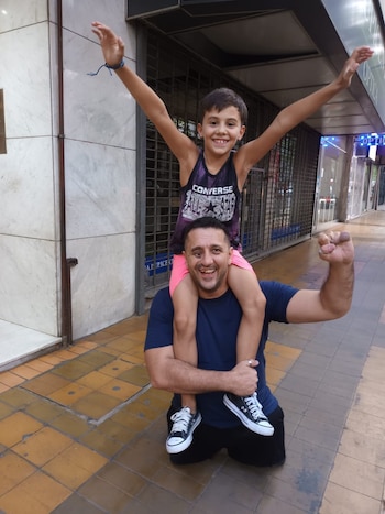 Su ahijado, que ya cumplió