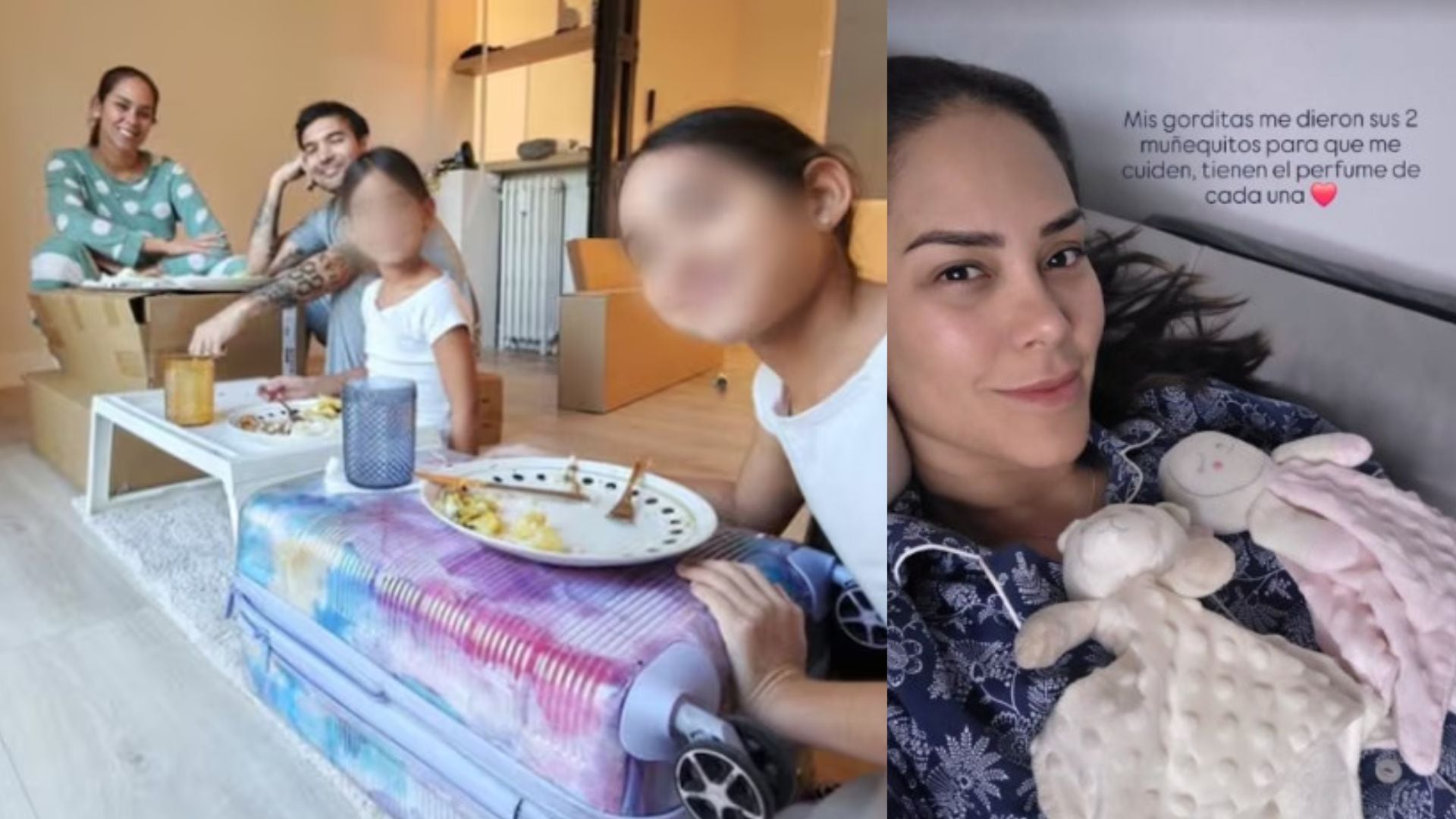 Karen Schwarz comparte una imagen de su vida familiar durante la mudanza a España y su emotivo regreso a Lima, donde sus hijas le confiaron sus muñecos para acompañarla.